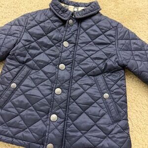 Burberry Kids Navy Quilted Jacket